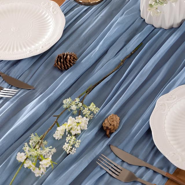 Thumbnail 1 de LINXTAR Dusty Blue Table Runner 120in