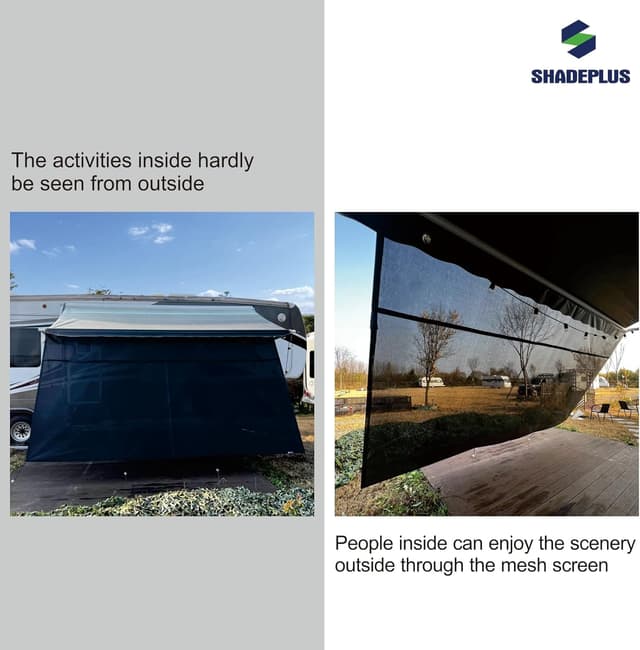 Detalle 1 de SHADEPLUS RV Awning Side Shade 9x7 ft