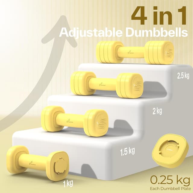 Thumbnail 3 de Sportneer Verstellbare Hanteln Frauen Set 2x2,5 kg