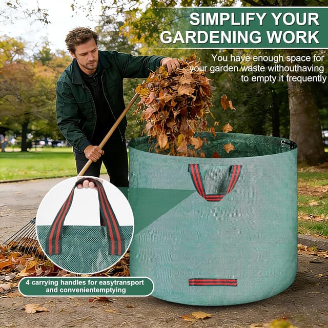 Thumbnail 5 de Sac jardin 2x500L pliable avec poignées