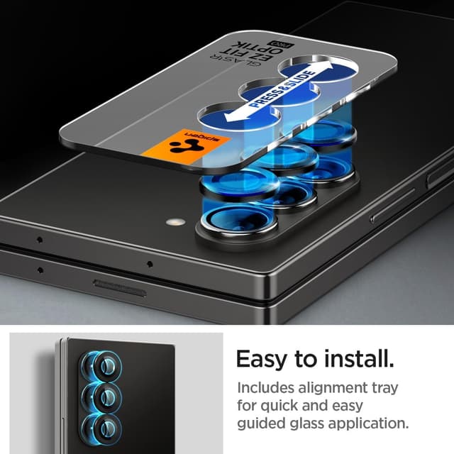 Thumbnail 5 de Spigen Glas.tR EZ Fit Pro - Protector Cámara Samsung