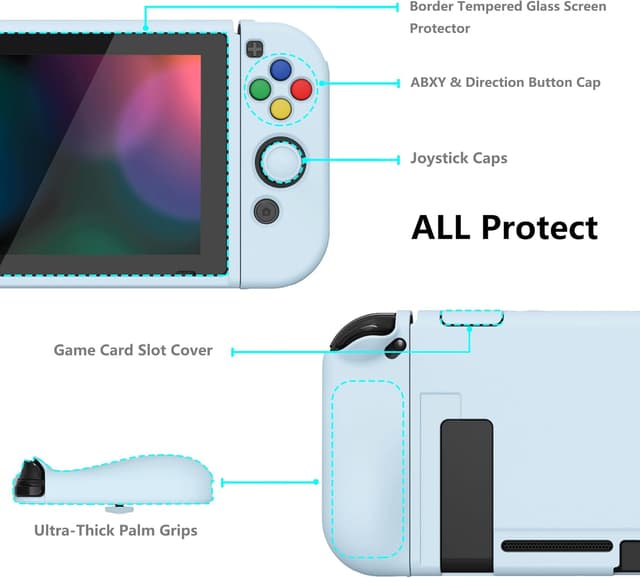 Detalle de Nintendo Switch ZealProtect case, soft TPU