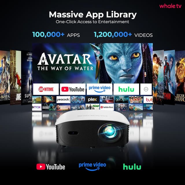 Detalle 2 de GooDee YG600-M 1200 ANSI Mini Projector 📽