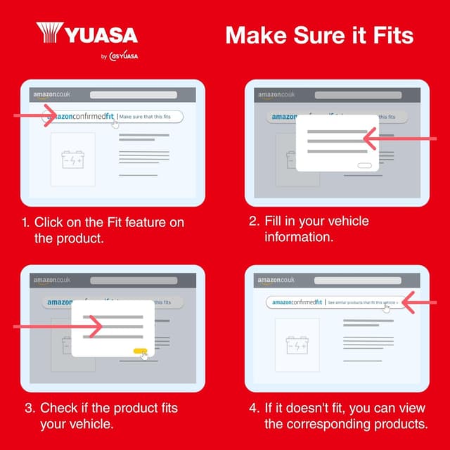 Thumbnail 6 de Yuasa YTZ8V 12V 120 CCA Batería moto