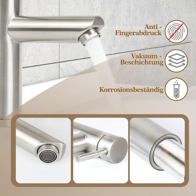 Thumbnail 1 de Laittiin Wasserhahn Einhebelmischer Hochdruck