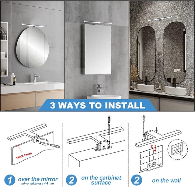 Detalle 2 de DILUMEN Lámpara LED para Espejo 40 cm