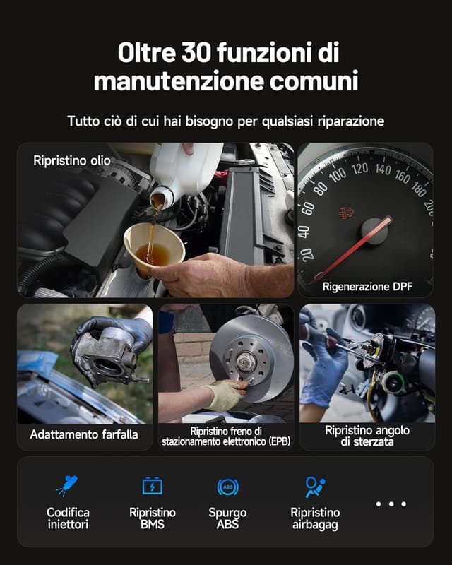 Detalle 2 de TOPDON TopScan Master Diagnosi Auto OBD2 Bluetooth con CAN FD/DoIP e accesso SGW per iOS e Android