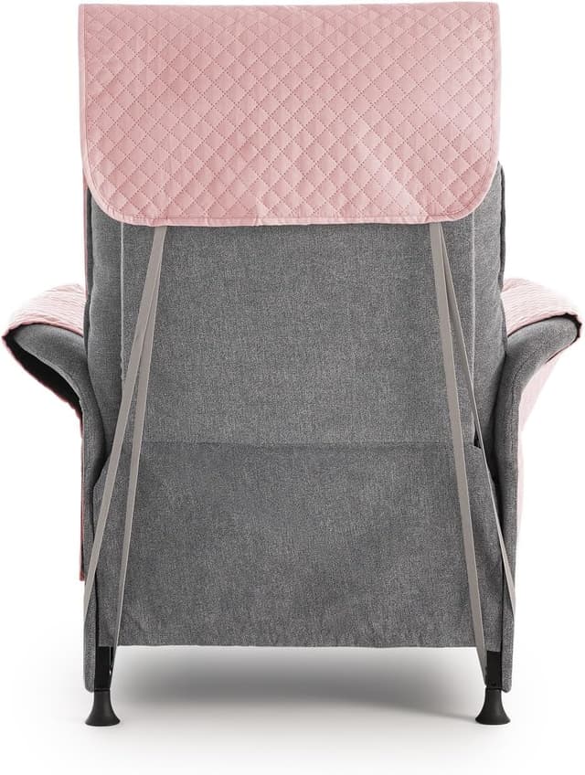 Detalle 1 de Textilhome Funda Sofá Adele Reversible 1 Plaza Rosa 🛋