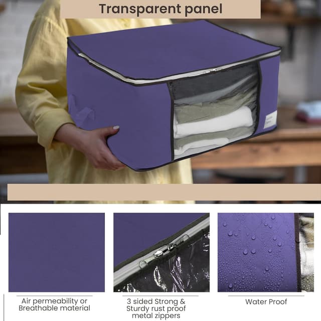 Detalle de Yuhman 6 pack 90L storage bags