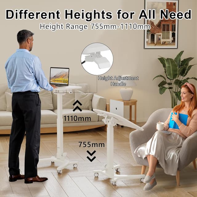 Detalle de BONTEC Foldable ergonomic desk 75.5cm height