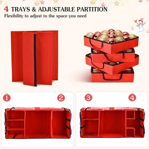 Thumbnail 4 de Irrantan 2-in-1 Ornament Storage Box ⚡