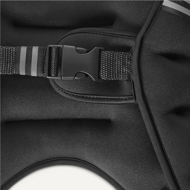 Detalle 1 de Amazon Basics chaleco con lastre de 5,4 kg con rayas reflectantes (neopreno reciclado)