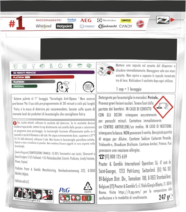 Thumbnail 6 de Detersivo lavastoviglie Fairy 30 minuti Miracle