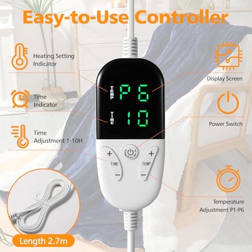 Thumbnail 4 de OneAmg Manta Eléctrica 155x180 cm 📌