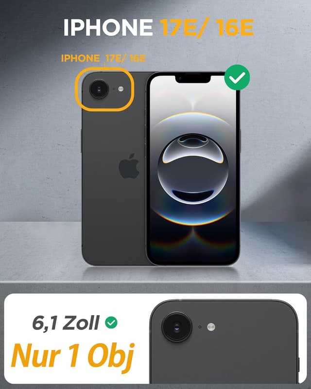 Thumbnail 5 de iPhone 17e Hülle 360° Schutz von Miracase