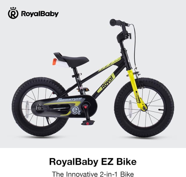 Detalle 2 de RoyalBaby EZ Kids Bike (12–20 Inch) Balance-to-Pedal 2-in-1 Training Bicycle for Ages 3–12