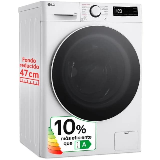 Detalle 2 de LG AI Direct Drive Lavadora Inteligente con Vapor 8kg