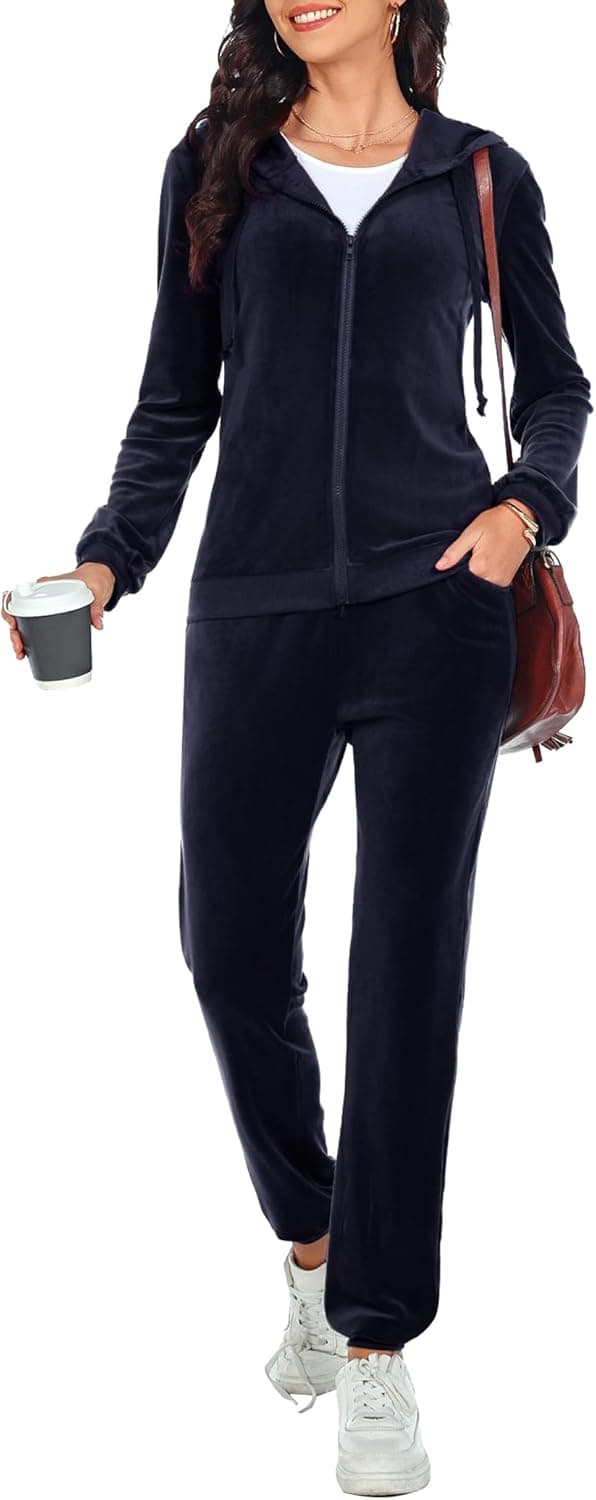 Imagen de Aottori Survêtement Femme Velours 2 pièces en OfertitasTOP