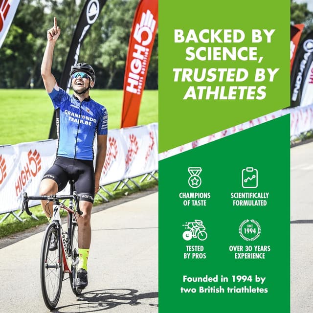 Detalle 2 de HIGH5 Running Gels Citrus (caffeine-free) – 23g carbs energy gel, 20 x 40g sachets