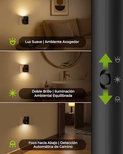 Detalle 2 de AUVON lámpara de noche con sensor 90°