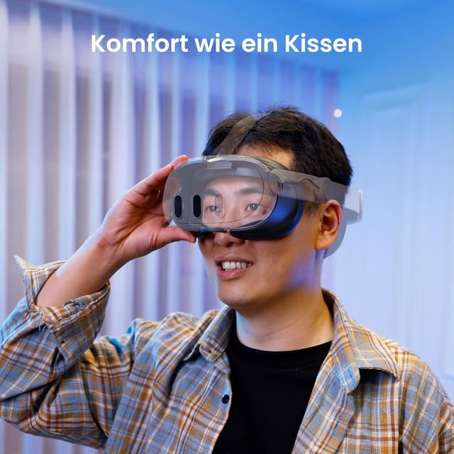 Detalle de KIWI design F3 Silikon-Facial-Interface für Meta Quest 3 (schweißabweisendes Face Cover) – nicht für Quest 3S