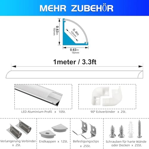 Thumbnail 1 de Efishine Set von 10 LED-Profilen Aluminium ⚙