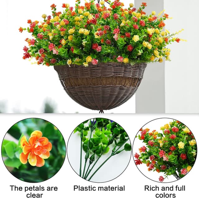 Thumbnail 2 de Fleurs artificielles 40 cm 6 pièces