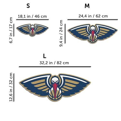 Detalle 1 de Iconic Puzzles NBA Puzzle de Madera New Orleans Pelicans, 270 piezas 🧩