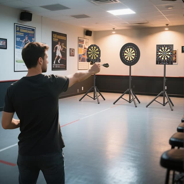 Thumbnail 1 de Sealong Heavy Duty Dartständer für Dartscheibe, höhenverstellbar 106–200 cm