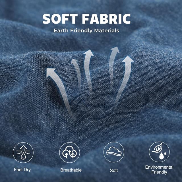 Detalle 2 de BAMBOO COOL Breathable Men’s Boxer Briefs 6-Pack with Moisture-Wicking Comfortsoft Fabric