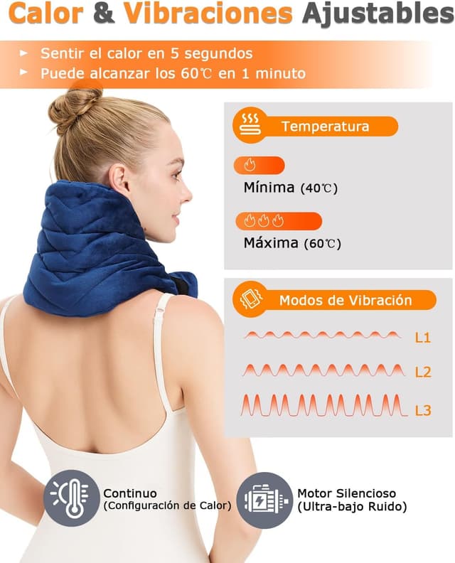 Detalle 1 de JOBYNA Almohadilla Térmica Cervical 5000 mAh