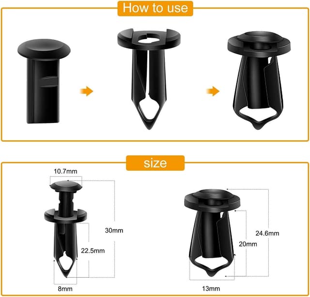 Thumbnail 2 de GOOACC GRC-70 35PCS Splash Shield Fastener Kit