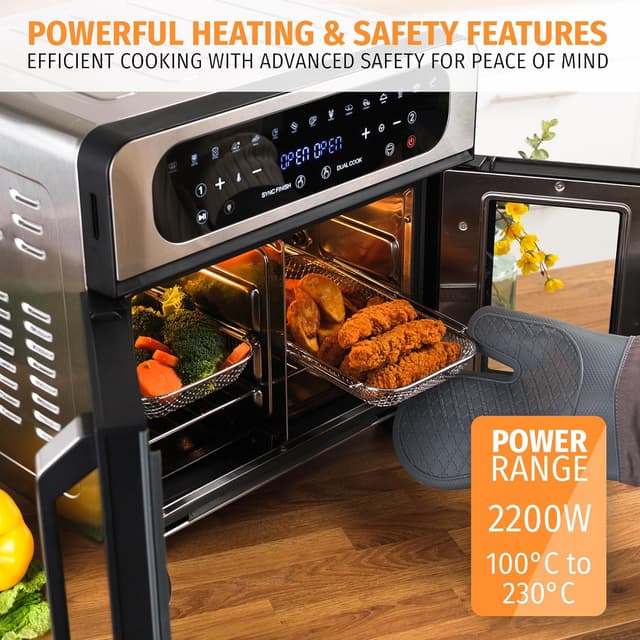 Thumbnail 1 de Nyxi 20L Air Fryer Oven with Dual Glass Doors