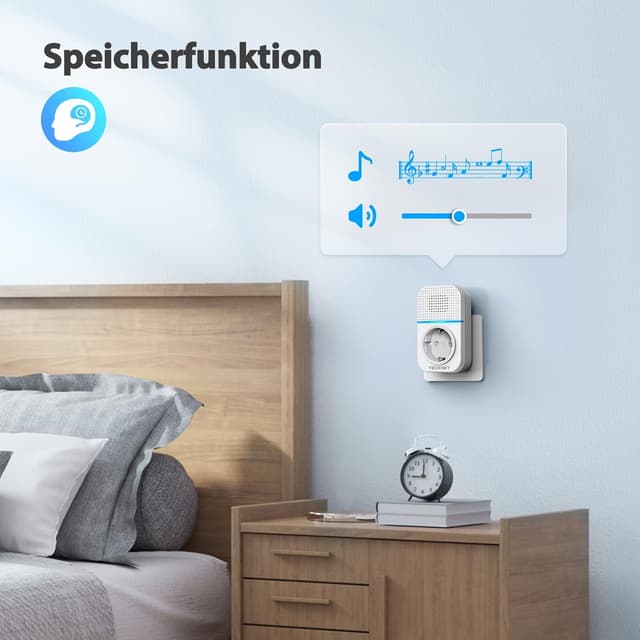 Thumbnail 6 de TECKNET Türklingel Steckdosen-Funk 400 m
