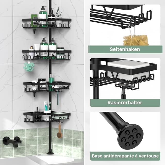 Detalle 1 de Cooeco Dusche Caddy Corner 25–114 Zoll