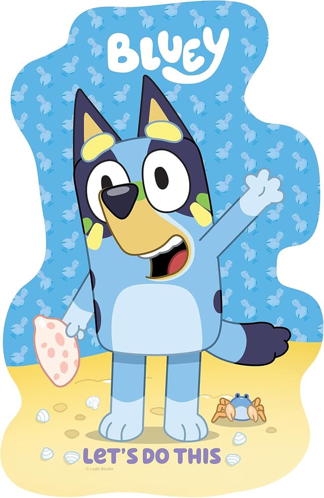 Detalle 2 de Ravensburger Bluey 4 Large Shaped Jigsaw Puzzles (10–16 pieces) for Kids aged 3+