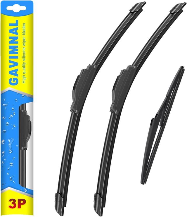 Detalle de Gavimnal Silicone Wiper Blades Replacement Set for Jeep Grand Cherokee (2014-2021) — Set of 3