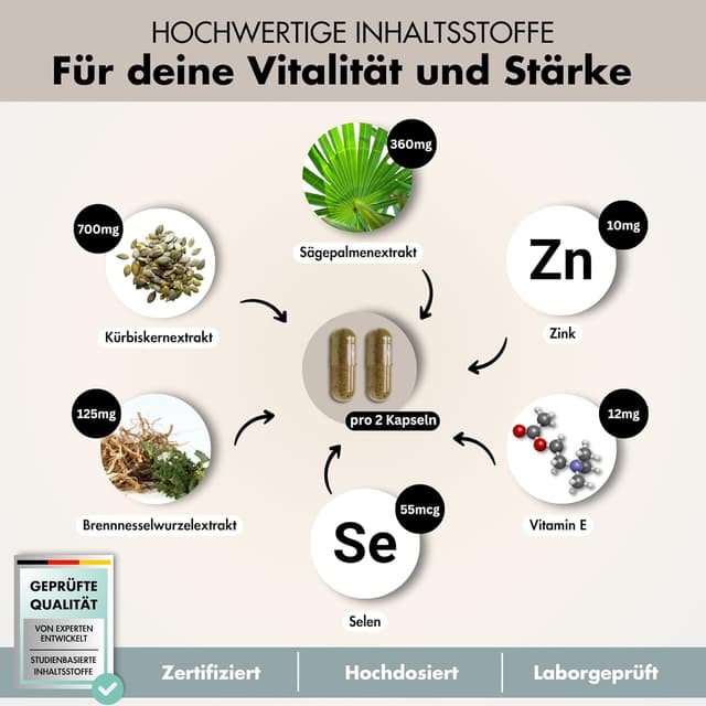 Detalle de Prosta Plus Komplex 180 Kapseln đ©ș