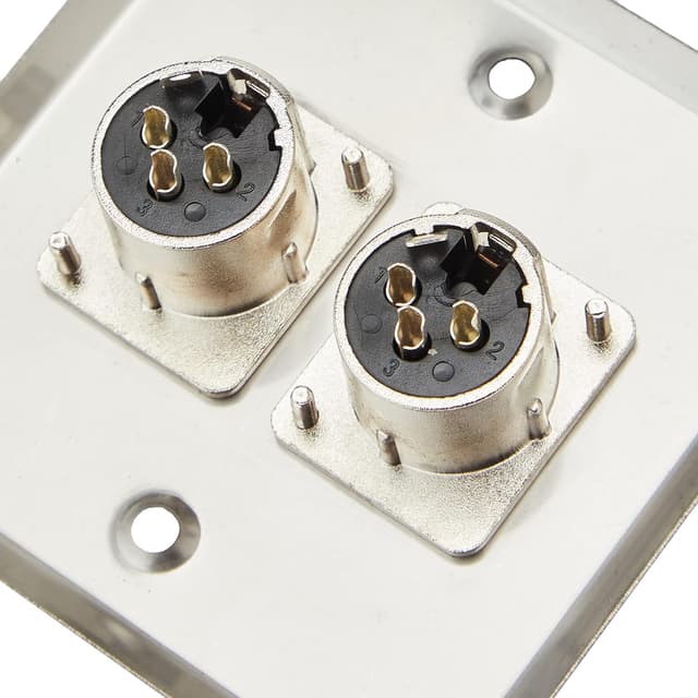 Thumbnail 1 de PRO SIGNAL PSG08155 Plaque murale AV 2 prises XLR