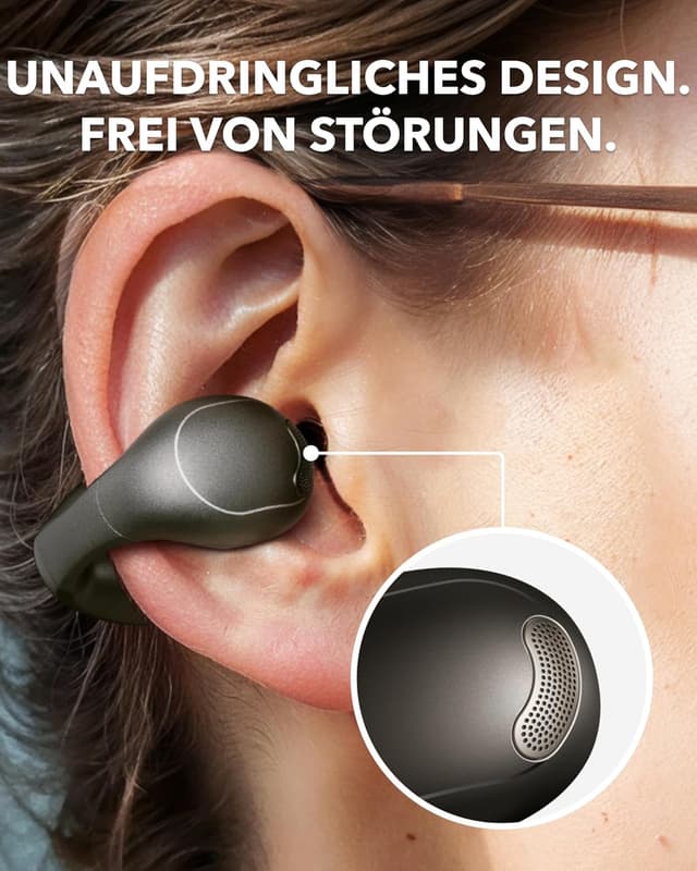 Detalle 2 de soundcore C40i von Anker – Open-Ear Clip-On Kopfhörer mit flexibler Gelenkform