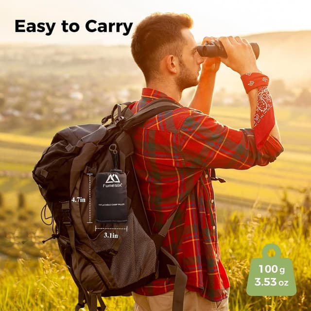 Detalle de Funesla Ultra 2.0 inflatable pillow, 95 g