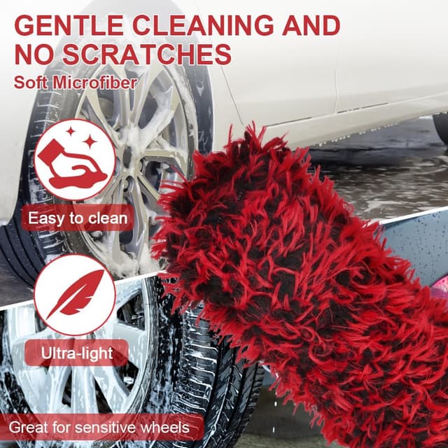 Detalle 2 de vsshe Brosse jantes 40 cm pour roues