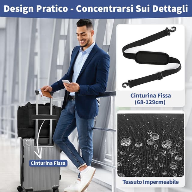 Thumbnail 4 de VSNOON Ryanair Sac Cabina Aereo 40x30x20 24l