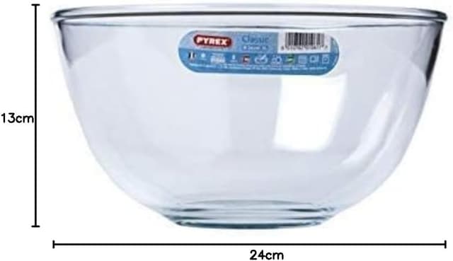 Thumbnail 5 de Pyrex Bol de Vidrio 3L 🍲 Cocina y Servir Blanco