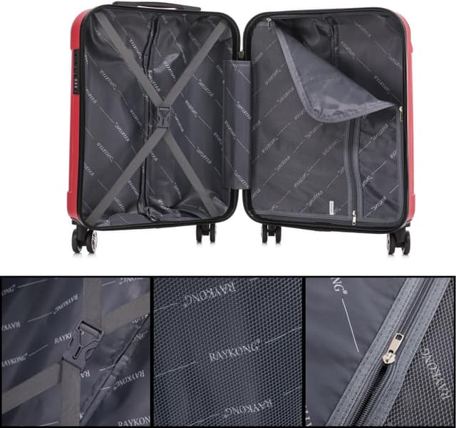 Thumbnail 5 de RAYKONG Maleta Cabina ABS 55x40x20cm con Candado y Ruedas