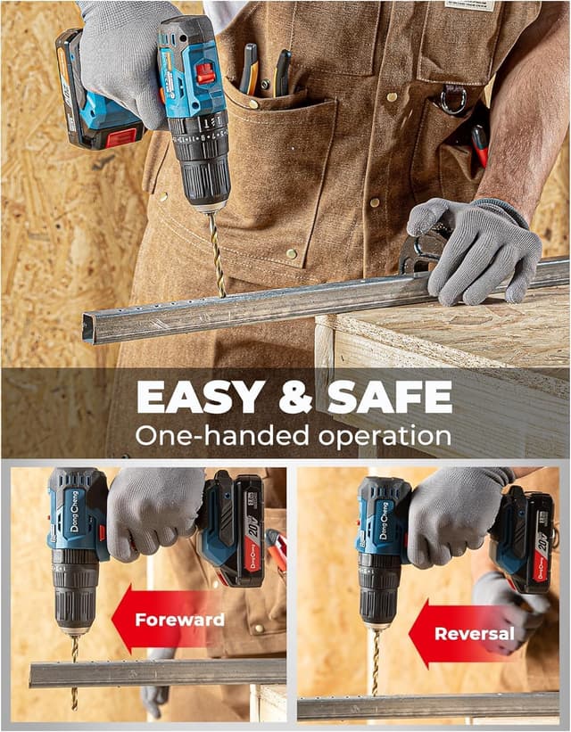 Thumbnail 6 de Dong Cheng 20V Brushless Heavy-Duty Impact Drill (50N.m) with 13mm keyless chuck and hammer function
