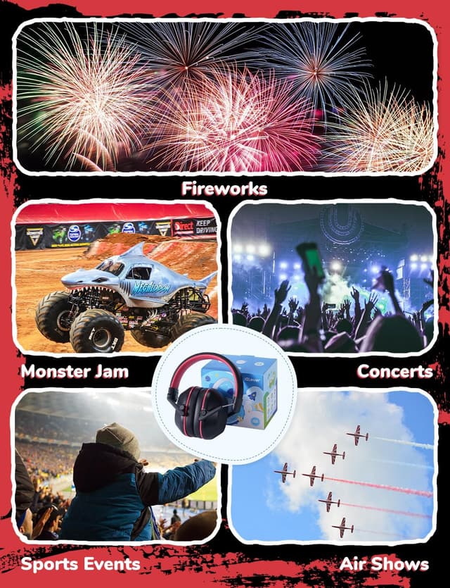 Detalle de iClever Ear Defenders Children noise protection SNR 29dB