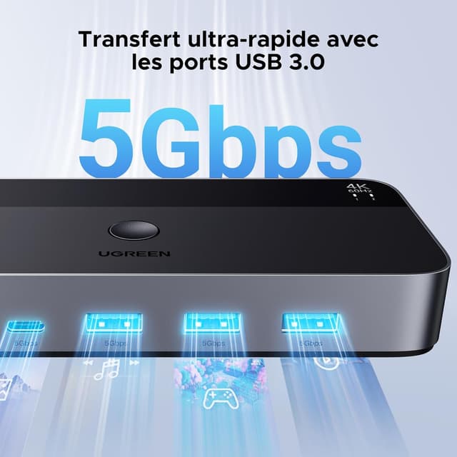 Thumbnail 6 de UGREEN Switch HDMI KVM 4K 60Hz 2 Entrées