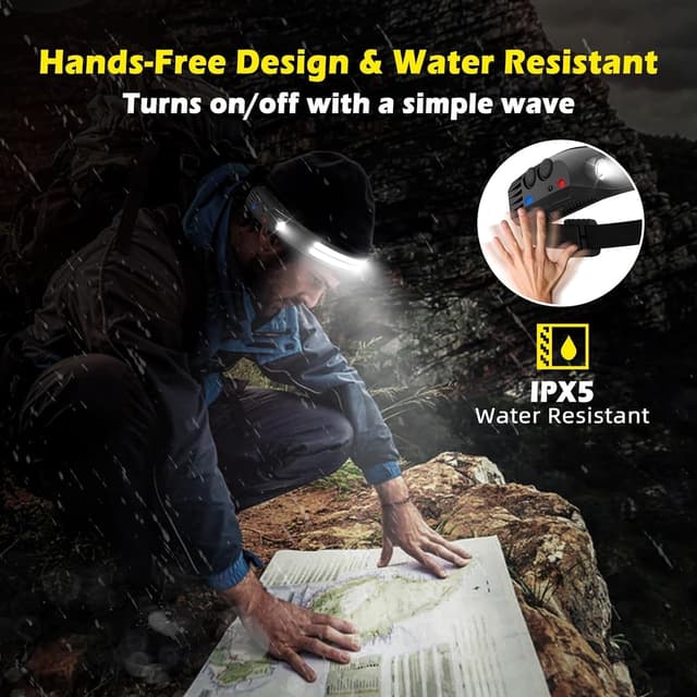 Thumbnail 5 de Head Torch Rechargeable 2-Pack with Motion Sensor