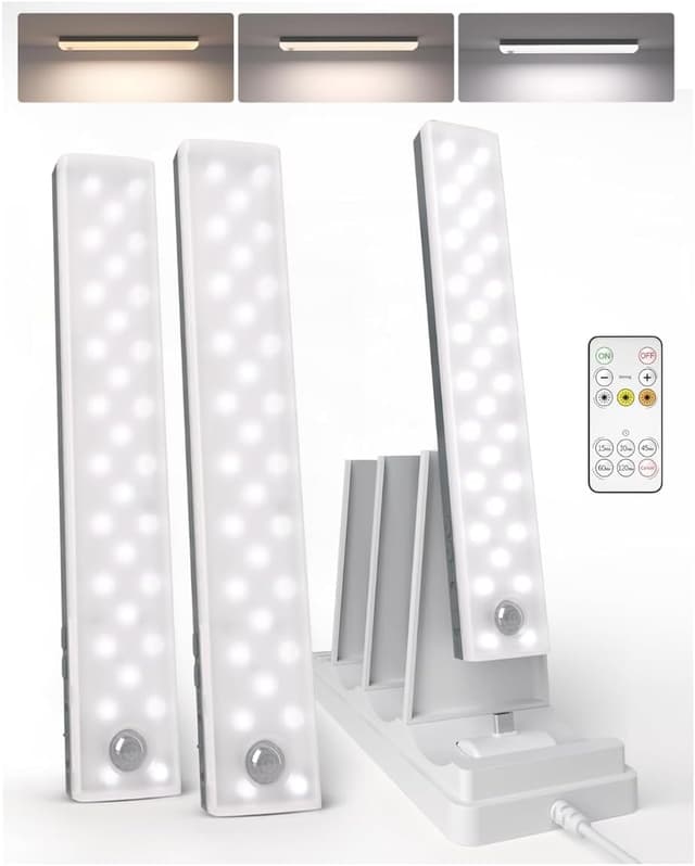 Detalle de EZVALO 3-Pack Under Cabinet Lighting 2000mAh